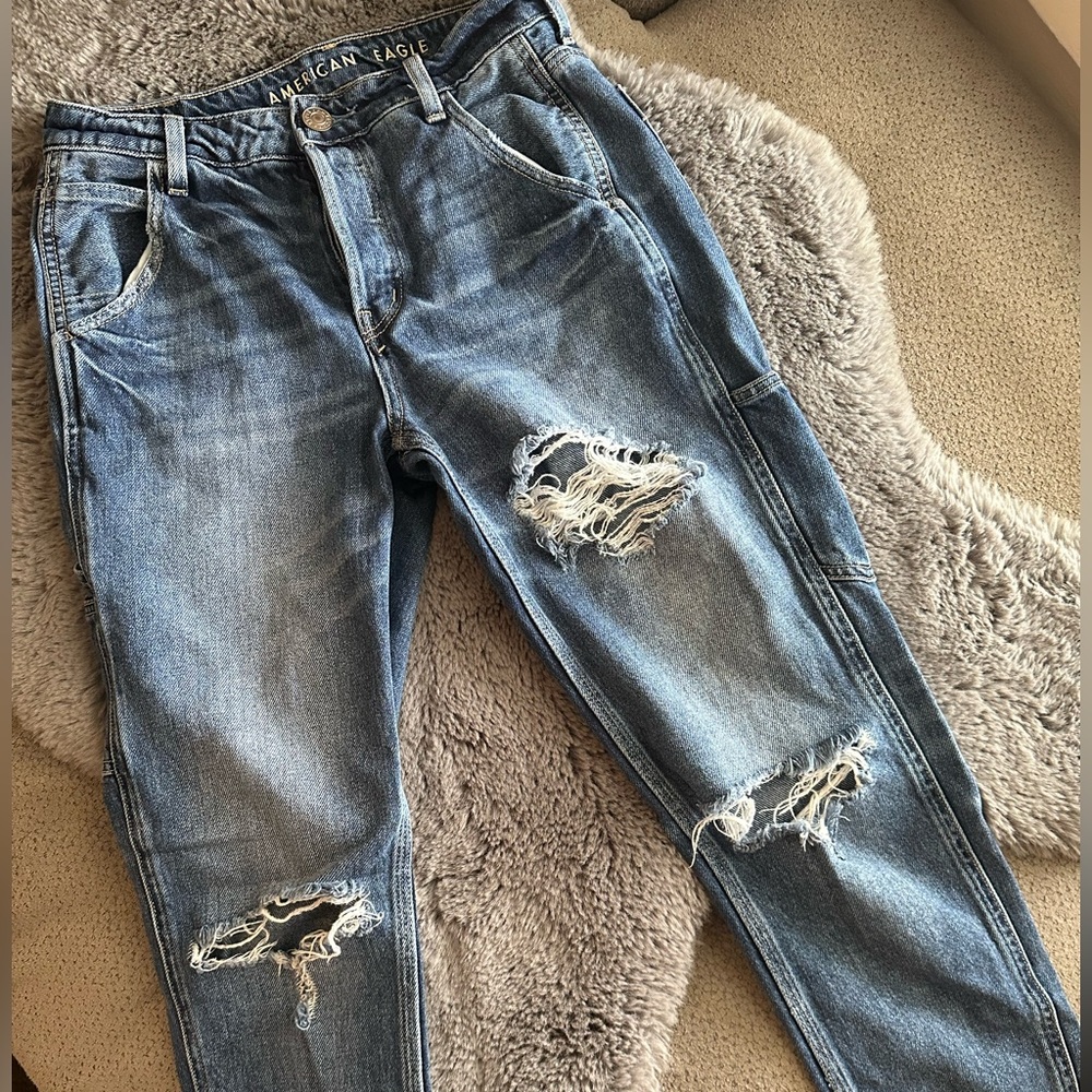 Distressed American Eagle Carpenter Jeans